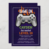 Video gameniveau omhoog Gamer wordt uitgenodigd Kaart (Voorkant / Achterkant)