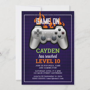 Video gameniveau omhoog Gamer wordt uitgenodigd Kaart