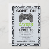 Video gameniveau omhoog Gamer wordt uitgenodigd Kaart (Voorkant)