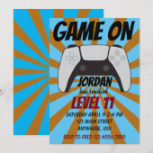 Video gameniveau omhoog Gamer wordt uitgenodigd Kaart (Voorkant / Achterkant)