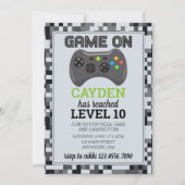 Video gameniveau omhoog Gamer wordt uitgenodigd Kaart (Voorkant)