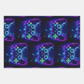 Video gamer actiever gamebeleving Birthday Inpakpapier Vel (Voorkant 3)