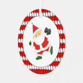 Video Gamer-cadeautjes op maat Metalen Ornament (Voorkant links)