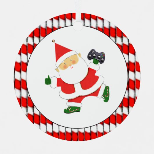 Video Gamer-cadeautjes op maat Metalen Ornament (Voorkant)