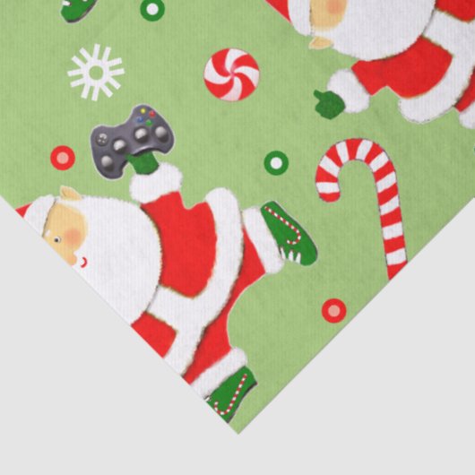 Video Gamer Christmas Holiday Gift Tissuepapier (Detail)