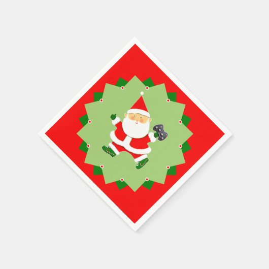 Video Gamer Christmas Holiday Servet (Hoek)
