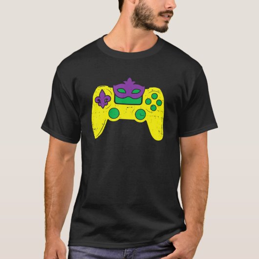 Video gamer E Sportmardi Gras me T-shirt (Voorkant)