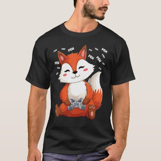 Video Gamer Fox Gaming Fox Pew Gamer Kids T-shirt (Voorkant)