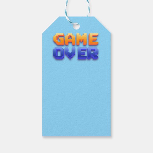 Video gamer gamer Birthday Dank u Cadeaulabel (Achterkant)