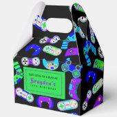 VIDEO GAMER GAMING Kids Verjaardagsfeest Bedankdoosjes (Voorkant)