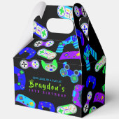 VIDEO GAMER GAMING Kids Verjaardagsfeest Bedankdoosjes (Achterkant)