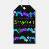 VIDEO GAMER GAMING Kids Verjaardagsfeest Cadeaulabel (Achterkant)