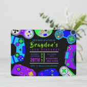 VIDEO GAMER GAMING Kids Verjaardagsfeest Kaart (Staand voorkant)