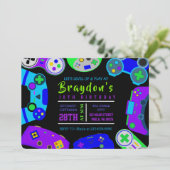 VIDEO GAMER GAMING Kids Verjaardagsfeest Kaart (Staand voorkant)