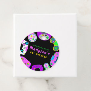 VIDEO GAMER GAMING Meisje Bat Mitzvah Gift Label