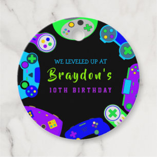 VIDEO GAMER GAMING Verjaardagsfeestje Cadeau Neem Bedankjes Labels