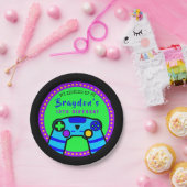 VIDEO GAMER GAMING Verjaardagsfeestje Cadeau Neem  Papieren Bordje (Feest)