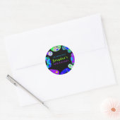 VIDEO GAMER GAMING Verjaardagsfeestje Cadeau Neem  Ronde Sticker (Envelop)
