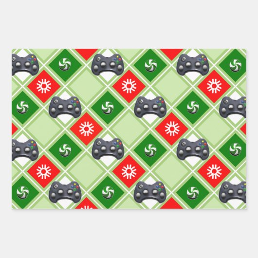Video Gamer Gift Wrapping Paper Sheet (Voorkant 2)