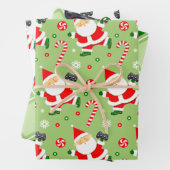 Video Gamer Gift Wrapping Paper Sheet (In situ)
