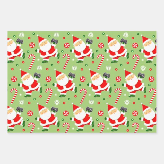 Video Gamer Gift Wrapping Paper Sheet (Voorkant)