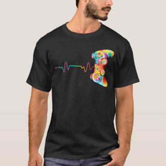 Video Gamer Hartslag Jongens Meisjes Game Liefhebb T-shirt