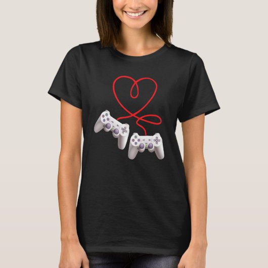 Video Gamer Heart Controller Valentine's Day  Kids T-shirt (Voorkant)