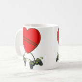 Video Gamer Heart Controllers Valentines Day Boys  Koffiemok (Voorkant links)