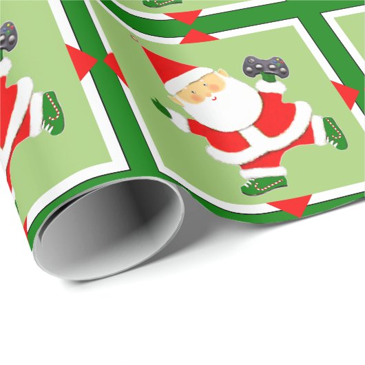 Video Gamer Holiday Gift Cadeaupapier (Rol Hoek)