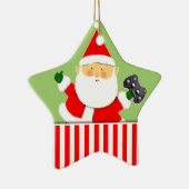 Video Gamer Holiday Gift Ceramic Ornament (Rechts)
