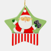Video Gamer Holiday Gift Ceramic Ornament (Voorkant)