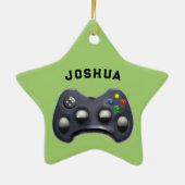 Video Gamer Holiday Gift Ceramic Ornament (Achterkant)