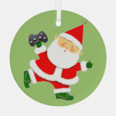 Video Gamer Holiday Gift Glas Ornament (Achterkant)