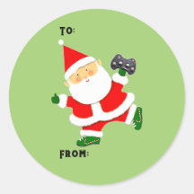 Video Gamer Holiday Gift Labels