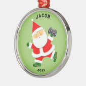 Video Gamer Holiday Gift Metalen Ornament (Links)