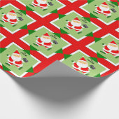 Video Gamer Kerstcadeau Cadeaupapier (Hoek)