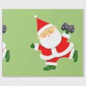 Video Gamer Kerstfeestdag Cadeaupapier (Vlak)