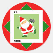 Video Gamer-kerstfeestdag cadeautjes Labels (Voorkant)