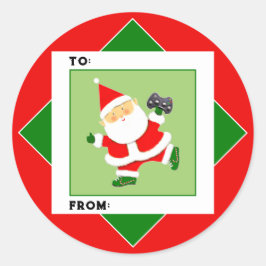 Video Gamer-kerstfeestdag cadeautjes Labels