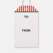 Video Gamer-kerstfeestdag cadeautjes Labels Cadeaulabel (Achterkant)