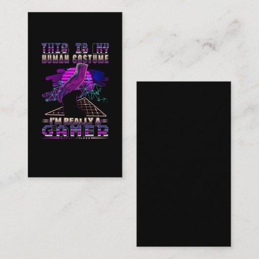 Video Gamer Kind Cool Console Gaming Visitekaartje (Voorkant / Achterkant)