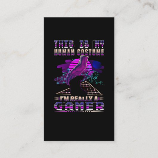 Video Gamer Kind Cool Console Gaming Visitekaartje (Voorkant)