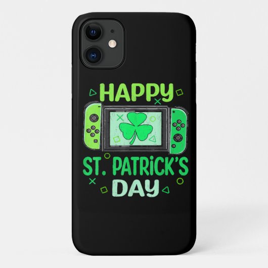 Video Gamer Klaver Gelukkig St Patricks Dag Case-Mate iPhone Case (Achterkant)