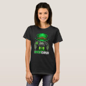 Video Gamer Leprechaun Gamers St Patrick's Day Gam T-shirt (Voorkant volledig)