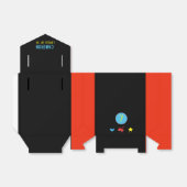Video Gamer Red Black Arcade 7e verjaardag Bedankdoosjes (Uitgevouwen)