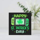 Video Gamer Shamrock Happy St Patricks Day (Staand voorkant)