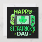 Video Gamer Shamrock Happy St Patricks Day (Achterkant)