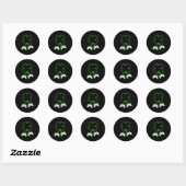Video Gamer St Patricks Day Clover With Controller Ronde Sticker (Vel)