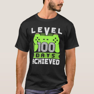 Video gamer-student 100 dagen leraar 100 dagen t-shirt