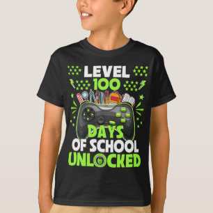 Video Gamer Student 100 dagen leraar 100e dag T-shirt